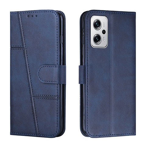 Funda de Cuero Cartera con Soporte Carcasa Y01X para Xiaomi Poco X4 GT 5G Azul