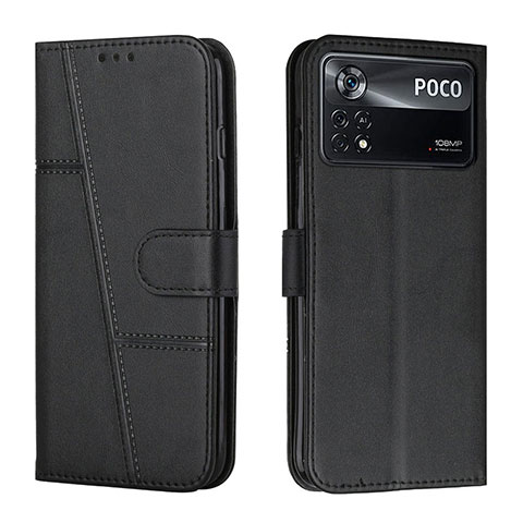 Funda de Cuero Cartera con Soporte Carcasa Y01X para Xiaomi Poco X4 Pro 5G Negro