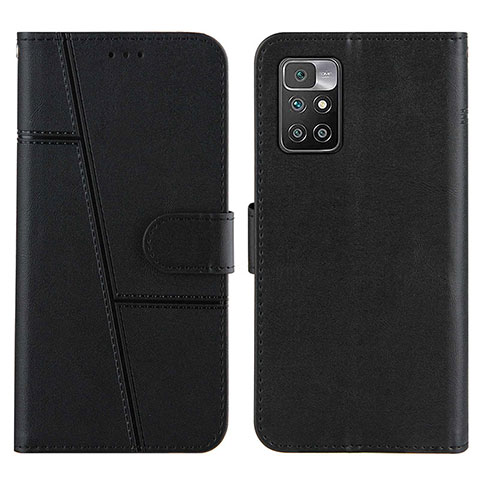 Funda de Cuero Cartera con Soporte Carcasa Y01X para Xiaomi Redmi 10 (2022) Negro