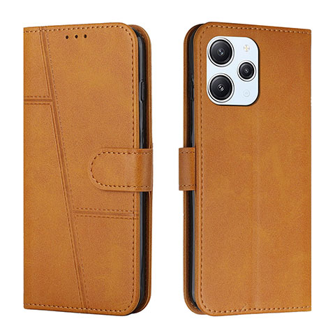 Funda de Cuero Cartera con Soporte Carcasa Y01X para Xiaomi Redmi 12 4G Marron Claro