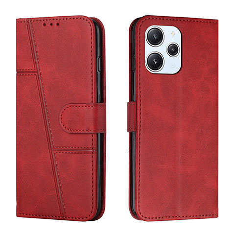 Funda de Cuero Cartera con Soporte Carcasa Y01X para Xiaomi Redmi 12 4G Rojo