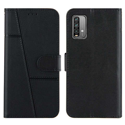 Funda de Cuero Cartera con Soporte Carcasa Y01X para Xiaomi Redmi 9 Power Negro