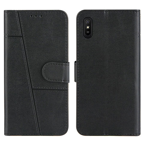 Funda de Cuero Cartera con Soporte Carcasa Y01X para Xiaomi Redmi 9i Negro