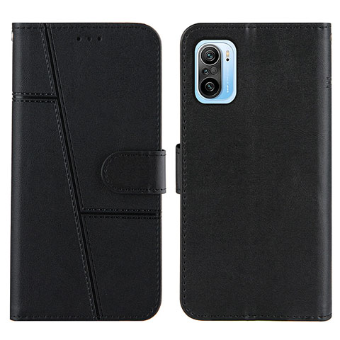 Funda de Cuero Cartera con Soporte Carcasa Y01X para Xiaomi Redmi K40 Pro 5G Negro