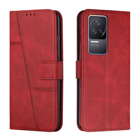 Funda de Cuero Cartera con Soporte Carcasa Y01X para Xiaomi Redmi K50 5G Rojo