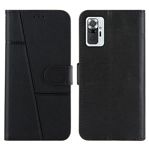 Funda de Cuero Cartera con Soporte Carcasa Y01X para Xiaomi Redmi Note 10 Pro Max Negro