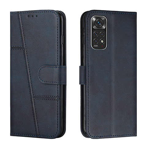 Funda de Cuero Cartera con Soporte Carcasa Y01X para Xiaomi Redmi Note 11 4G (2022) Azul