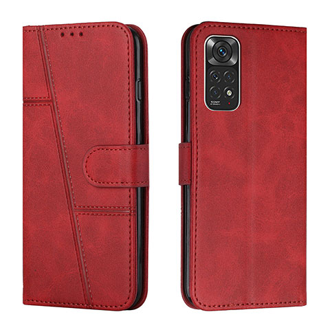 Funda de Cuero Cartera con Soporte Carcasa Y01X para Xiaomi Redmi Note 11 4G (2022) Rojo