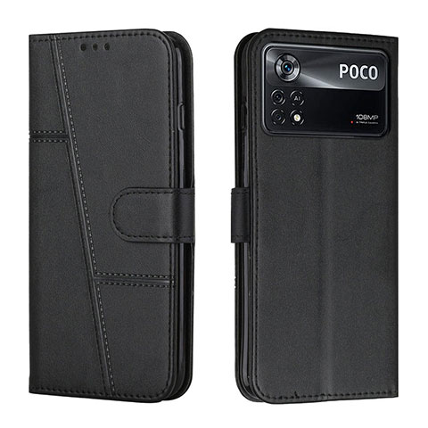 Funda de Cuero Cartera con Soporte Carcasa Y01X para Xiaomi Redmi Note 11E Pro 5G Negro