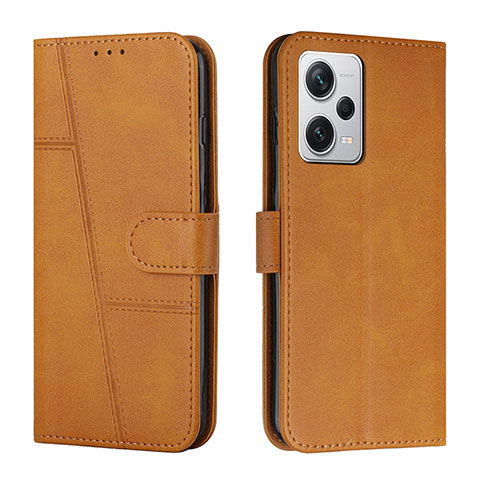 Funda de Cuero Cartera con Soporte Carcasa Y01X para Xiaomi Redmi Note 12 Pro 5G Marron Claro