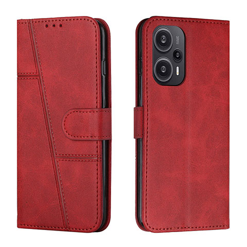 Funda de Cuero Cartera con Soporte Carcasa Y01X para Xiaomi Redmi Note 12 Turbo 5G Rojo