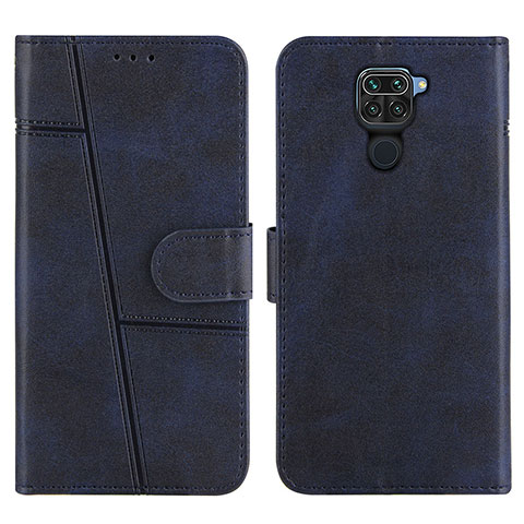 Funda de Cuero Cartera con Soporte Carcasa Y01X para Xiaomi Redmi Note 9 Azul