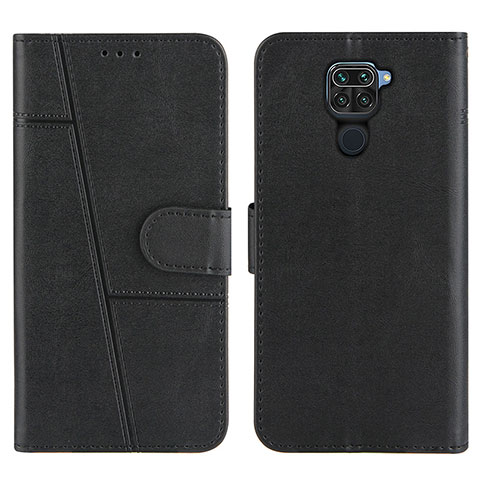 Funda de Cuero Cartera con Soporte Carcasa Y01X para Xiaomi Redmi Note 9 Negro