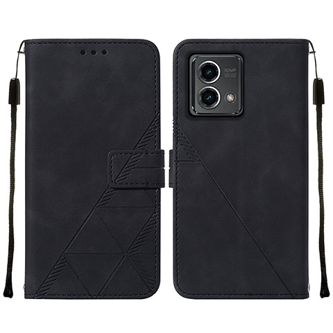 Funda de Cuero Cartera con Soporte Carcasa Y02B para Motorola Moto G Stylus (2023) 5G Negro