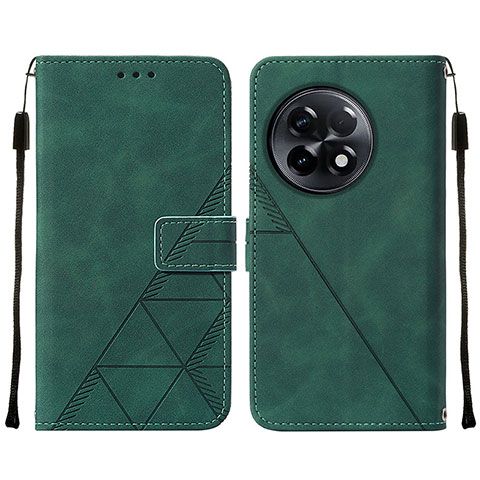 Funda de Cuero Cartera con Soporte Carcasa Y02B para OnePlus 11R 5G Verde