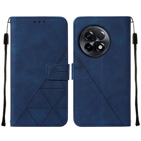 Funda de Cuero Cartera con Soporte Carcasa Y02B para OnePlus Ace 2 5G Azul