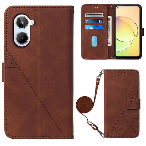 Funda de Cuero Cartera con Soporte Carcasa Y02B para Realme 10 4G Marron