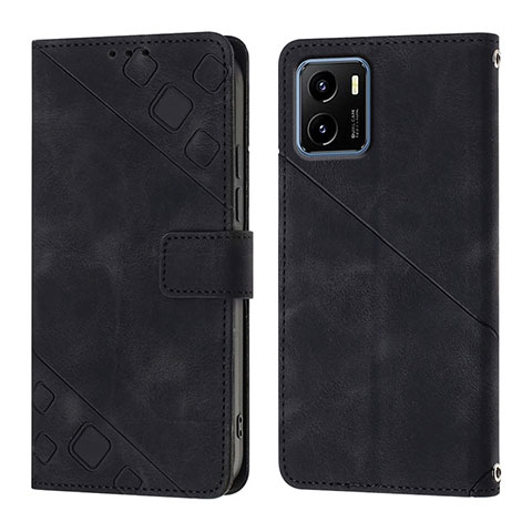 Funda de Cuero Cartera con Soporte Carcasa Y02B para Vivo iQOO U5x Negro