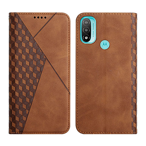 Funda de Cuero Cartera con Soporte Carcasa Y02X para Motorola Moto E40 Marron