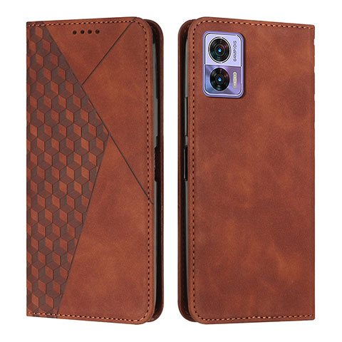 Funda de Cuero Cartera con Soporte Carcasa Y02X para Motorola Moto Edge 30 Lite 5G Marron