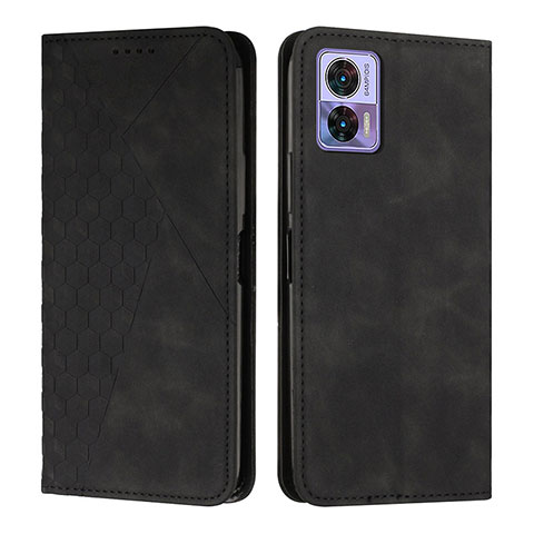 Funda de Cuero Cartera con Soporte Carcasa Y02X para Motorola Moto Edge 30 Lite 5G Negro