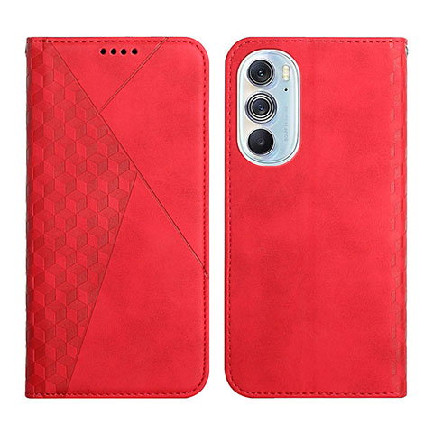 Funda de Cuero Cartera con Soporte Carcasa Y02X para Motorola Moto Edge 30 Pro 5G Rojo