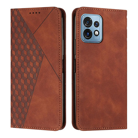 Funda de Cuero Cartera con Soporte Carcasa Y02X para Motorola Moto Edge Plus (2023) 5G Marron