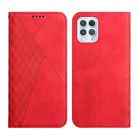 Funda de Cuero Cartera con Soporte Carcasa Y02X para Motorola Moto Edge S 5G Rojo