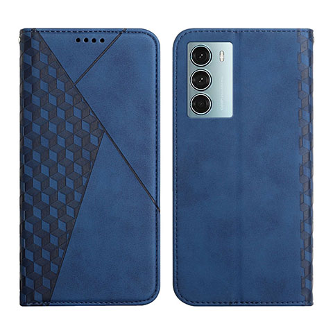 Funda de Cuero Cartera con Soporte Carcasa Y02X para Motorola Moto Edge S30 5G Azul