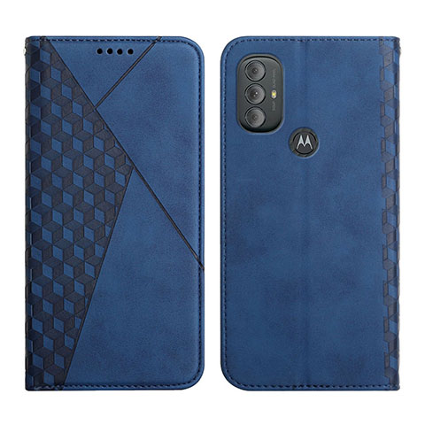 Funda de Cuero Cartera con Soporte Carcasa Y02X para Motorola Moto G Power (2022) Azul