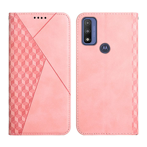 Funda de Cuero Cartera con Soporte Carcasa Y02X para Motorola Moto G Pure Oro Rosa