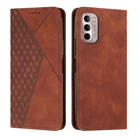 Funda de Cuero Cartera con Soporte Carcasa Y02X para Motorola Moto G Stylus (2022) 4G Marron