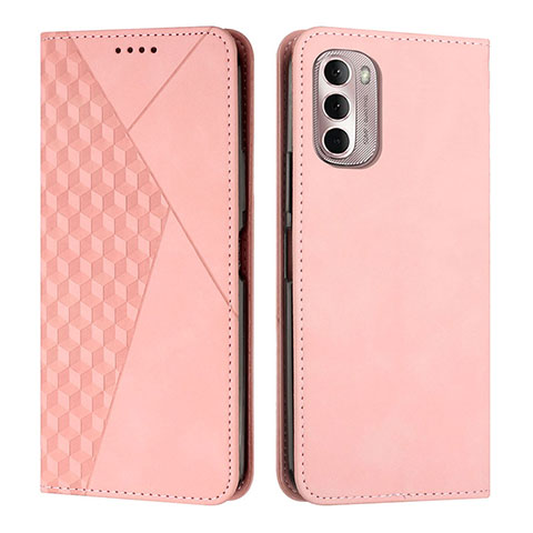 Funda de Cuero Cartera con Soporte Carcasa Y02X para Motorola Moto G Stylus (2022) 4G Oro Rosa