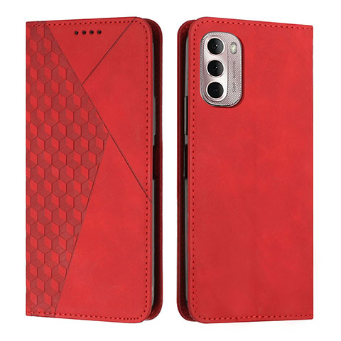 Funda de Cuero Cartera con Soporte Carcasa Y02X para Motorola Moto G Stylus (2022) 4G Rojo