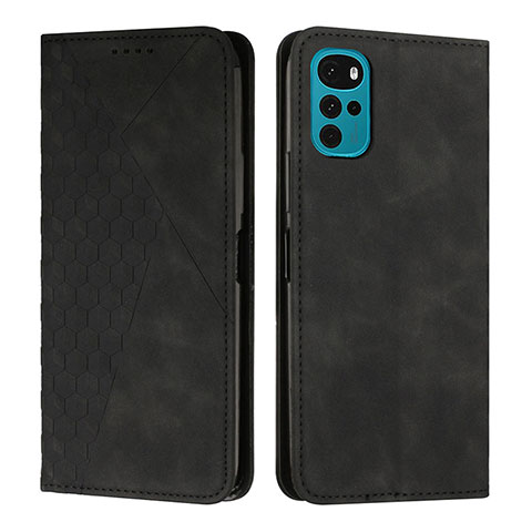 Funda de Cuero Cartera con Soporte Carcasa Y02X para Motorola Moto G22 Negro