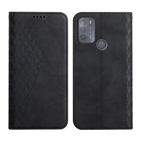 Funda de Cuero Cartera con Soporte Carcasa Y02X para Motorola Moto G50 Negro