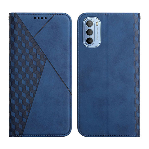 Funda de Cuero Cartera con Soporte Carcasa Y02X para Motorola Moto G51 5G Azul