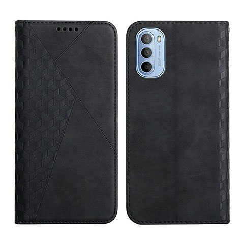 Funda de Cuero Cartera con Soporte Carcasa Y02X para Motorola Moto G51 5G Negro