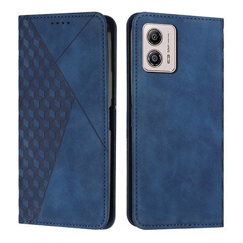 Funda de Cuero Cartera con Soporte Carcasa Y02X para Motorola Moto G53 5G Azul