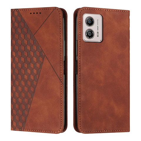 Funda de Cuero Cartera con Soporte Carcasa Y02X para Motorola Moto G53 5G Marron