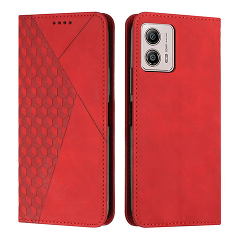 Funda de Cuero Cartera con Soporte Carcasa Y02X para Motorola Moto G53 5G Rojo