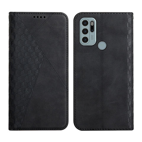 Funda de Cuero Cartera con Soporte Carcasa Y02X para Motorola Moto G60s Negro