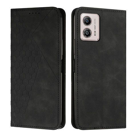 Funda de Cuero Cartera con Soporte Carcasa Y02X para Motorola Moto G73 5G Negro