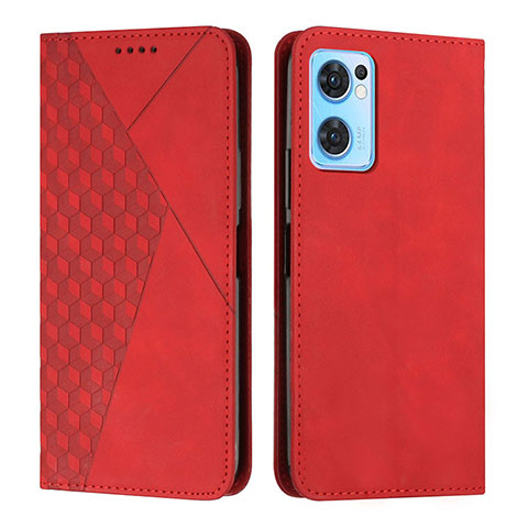 Funda de Cuero Cartera con Soporte Carcasa Y02X para OnePlus Nord CE 2 5G Rojo