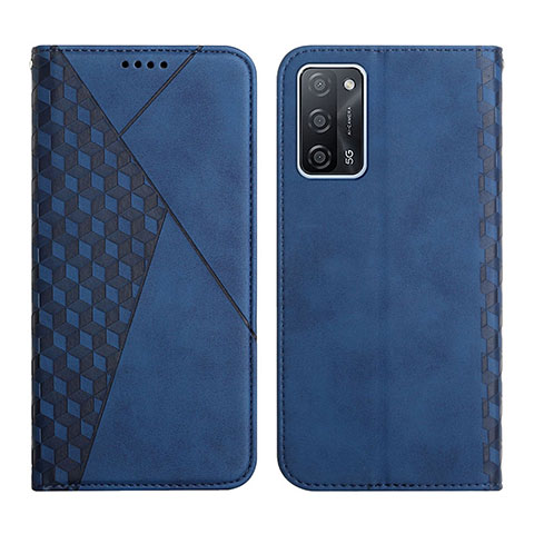 Funda de Cuero Cartera con Soporte Carcasa Y02X para Oppo A53s 5G Azul