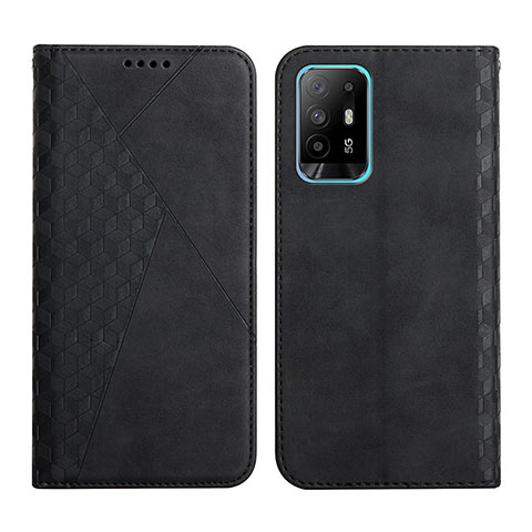 Funda de Cuero Cartera con Soporte Carcasa Y02X para Oppo A95 5G Negro