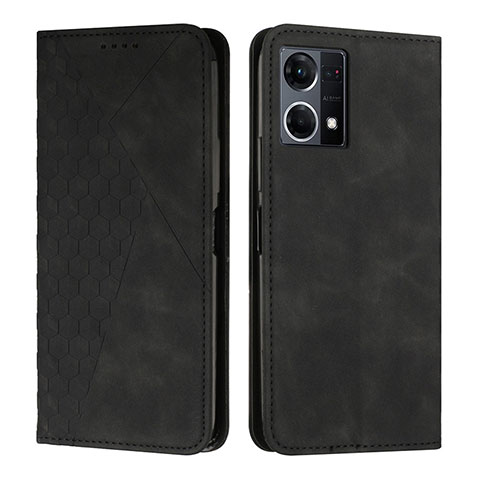 Funda de Cuero Cartera con Soporte Carcasa Y02X para Oppo F21 Pro 4G Negro