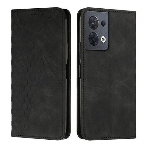 Funda de Cuero Cartera con Soporte Carcasa Y02X para Oppo Reno9 5G Negro