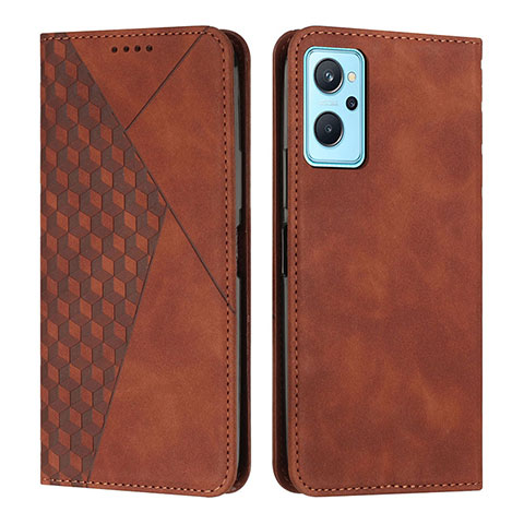 Funda de Cuero Cartera con Soporte Carcasa Y02X para Realme 10T 5G Marron