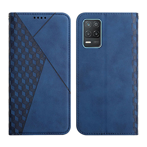 Funda de Cuero Cartera con Soporte Carcasa Y02X para Realme 8 5G Azul